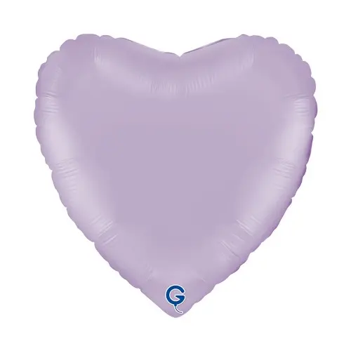 Fóliový balonek srdce liliové - Matte Lilac 45 cm/18"