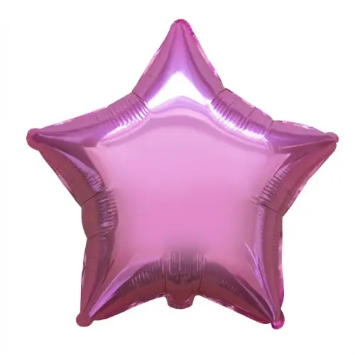 Fóliový balonek hvězda růžová 46 cm – nebalené