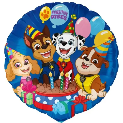Fóliový balonek Tlapková patrola birthday, 46 cm/18"