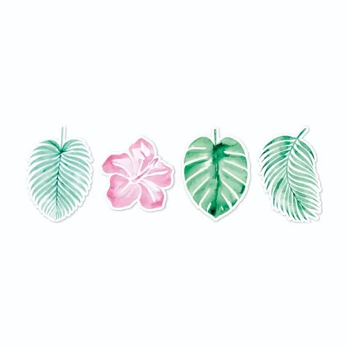 Papírové tropical dekorace Happy Summer Time