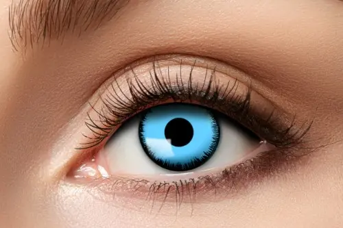 Barevné kontaktní čočky Vampir Blue, 3měsíční, 1 pár