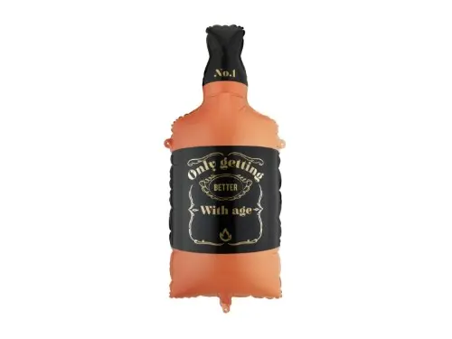Fóliový balonek láhev whisky Only Getting Better With Age 86 cm