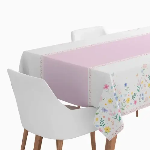 Papírový ubrus Jednorožec Romantic – 120 × 180 cm, 1 ks