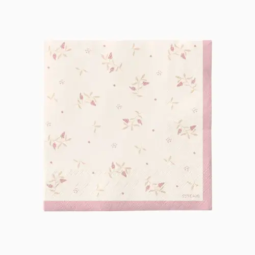 Ubrousky květinové Floral Pink– 33 × 33 cm, 20 ks
