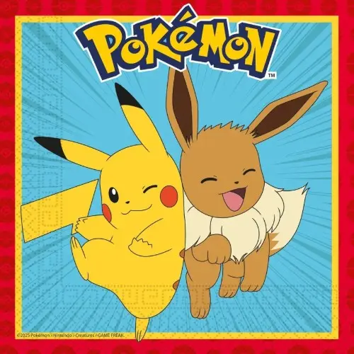 Papírové ubrousky Pokémon Next Generation 33 × 33 cm, 20 ks