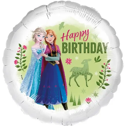 Fóliový balónek Frozen spring Happy Birthday – 45 cm