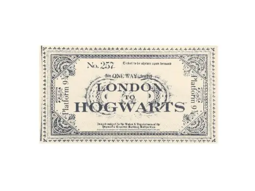 Papírové ubrousky Harry Potter Jízdenka na Bradavický expres – 33 × 40 cm, 20 ks