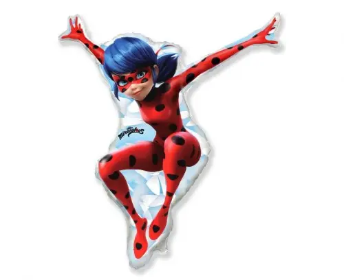 Balónek na tyčku Kouzelná beruška Miraculous Ladybug mini 33 cm