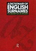 Dictionary of English Surnames - Reaney, P. H. a Wilson, R. M.