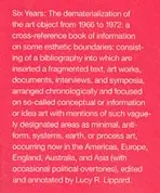Six Years - Lippard, Lucy R.