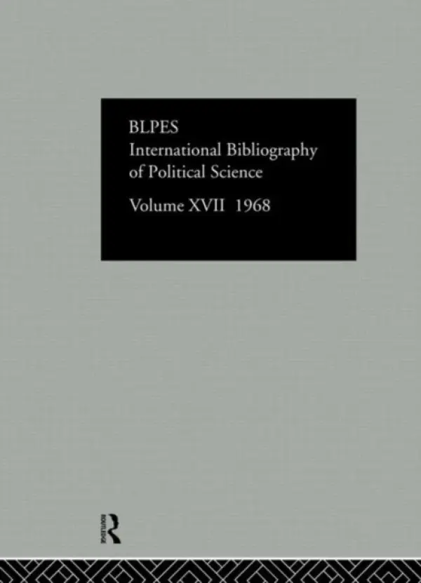 IBSS: Political Science: 1968 Volume 17 - International Committee for Social Science Information and Documentation