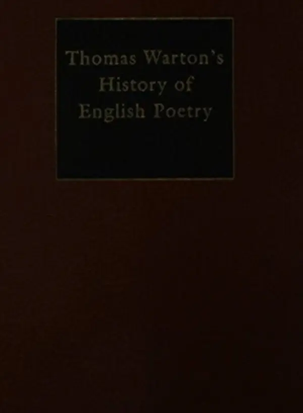 Warton's History of English Poetry