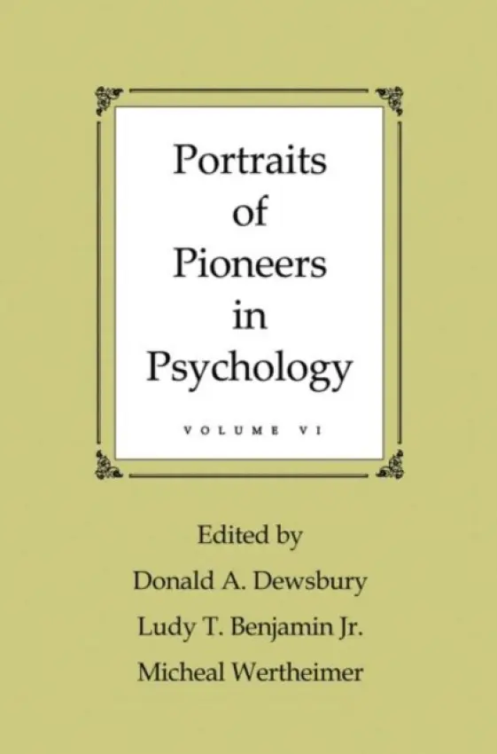 Portraits of Pioneers in Psychology