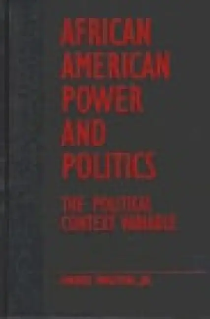 African American Power and Politics - Walton Jr., Hanes