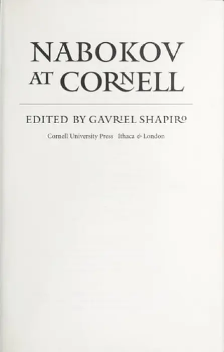 Nabokov at Cornell