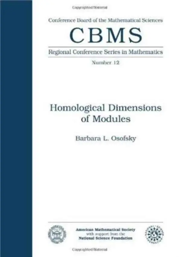 Homological Dimensions of Modules - Osofsky, Barbara