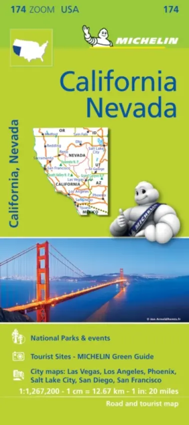 California Nevada - Zoom Map 174 - Michelin
