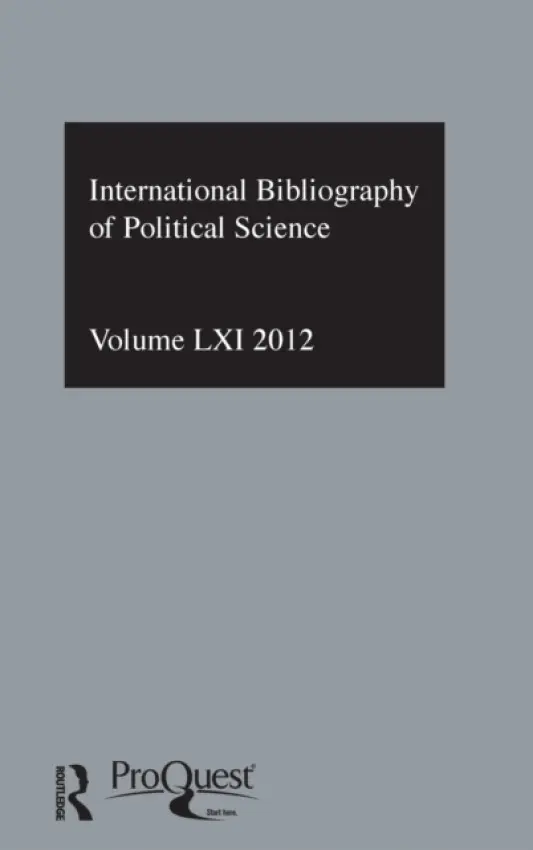 IBSS: Political Science: 2012 Vol.61