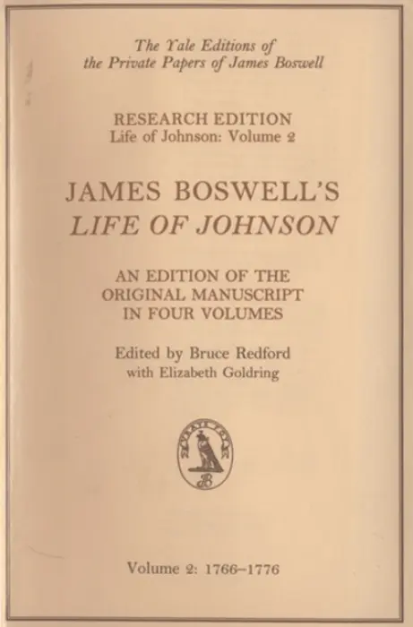 James Boswell's Life of Johnson - Boswell, James