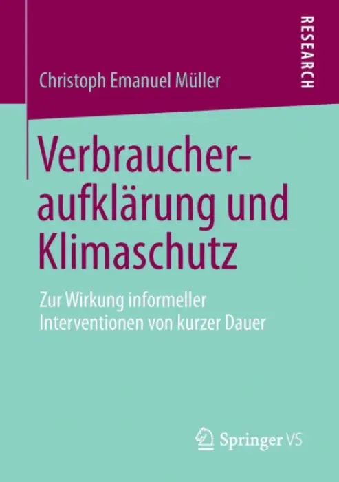 Verbraucheraufklarung und Klimaschutz - Muller, Christoph Emanuel