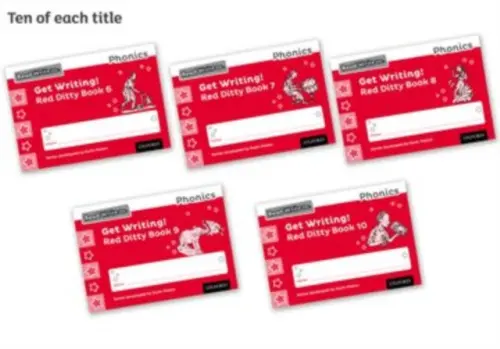 Read Write Inc. Phonics: Get Writing! Red Ditty Books 6-10 Pack of 50 - Miskin, Ruth