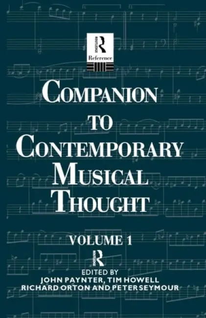 Compan Cont Music Thought 2vol - Paynter, John