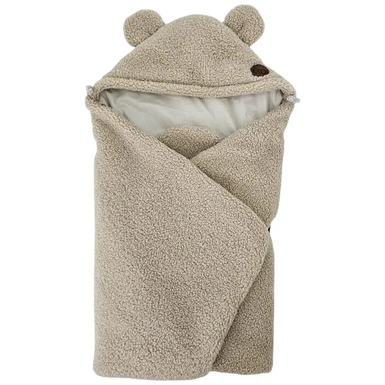 EKO Fusak do autosedacky bouclé s bavlnou Light Beige 110x100cm