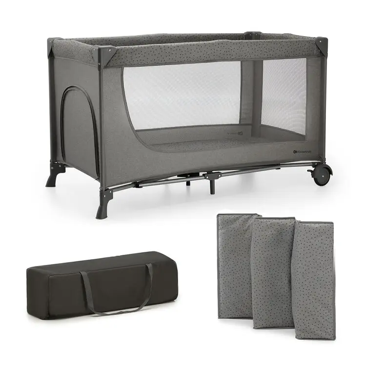 Kinderkraft Cestovní postýlka JOY 2 Dark Grey