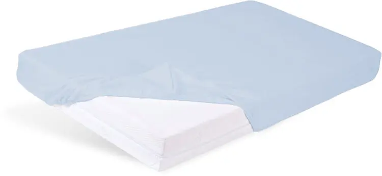 BABYMATEX Prostěradlo nepromokavé s gumičkou Bamboo světle modré 60x120 cm