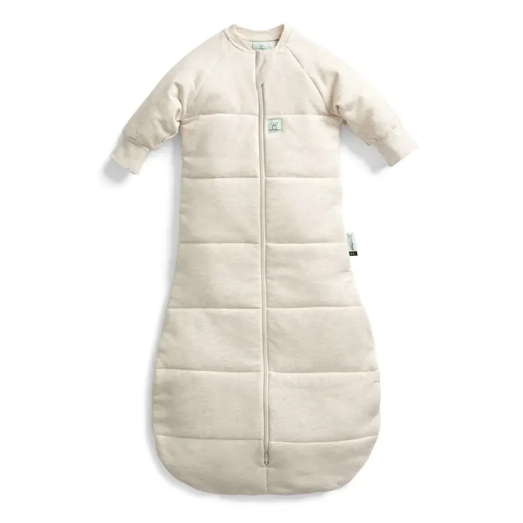ERGOPOUCH Vak na spaní s rukávy organická bavlna Jersey Oatmeal Marle 8-24 m, 8-14 kg, 3