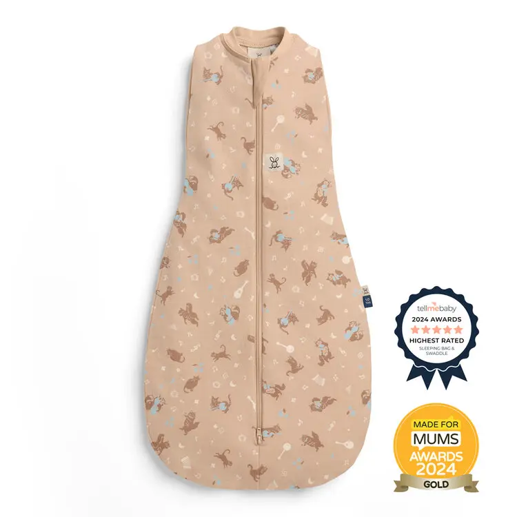 ERGOPOUCH Zavinovačka a pytel na spaní 2v1 Cocoon Melody 6-12m, 8-10kg, 1,0tog