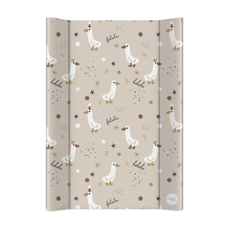 CEBA BABY Podložka přebalovací 2-hranná s pevnou deskou (50x70) Ultra Light Crazy Ducks