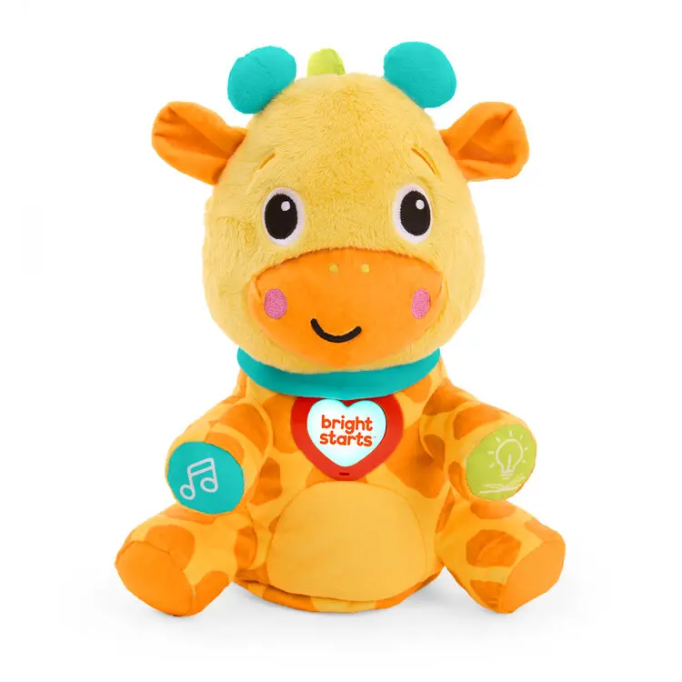 BRIGHT STARTS Hračka interaktivní vzdělávací Chat & Cuddle Giraffe™, 6m+