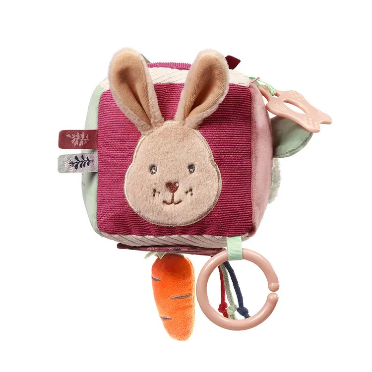 BABYONO Kostka sensorická Rabbit Karo 0m+