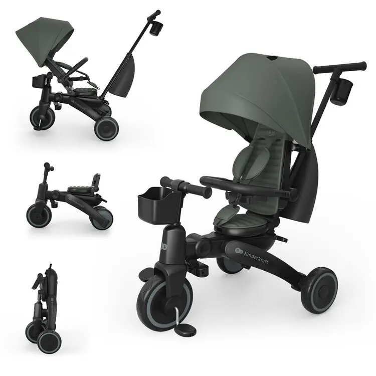 KINDERKRAFT Tříkolka Jazz 3 Green, 9m+