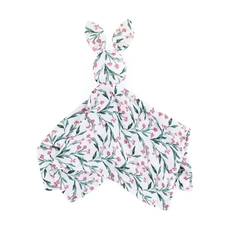 PETITE&MARS Mazlíček bambusový mušelínový Hugo Pink Meadow 0m+