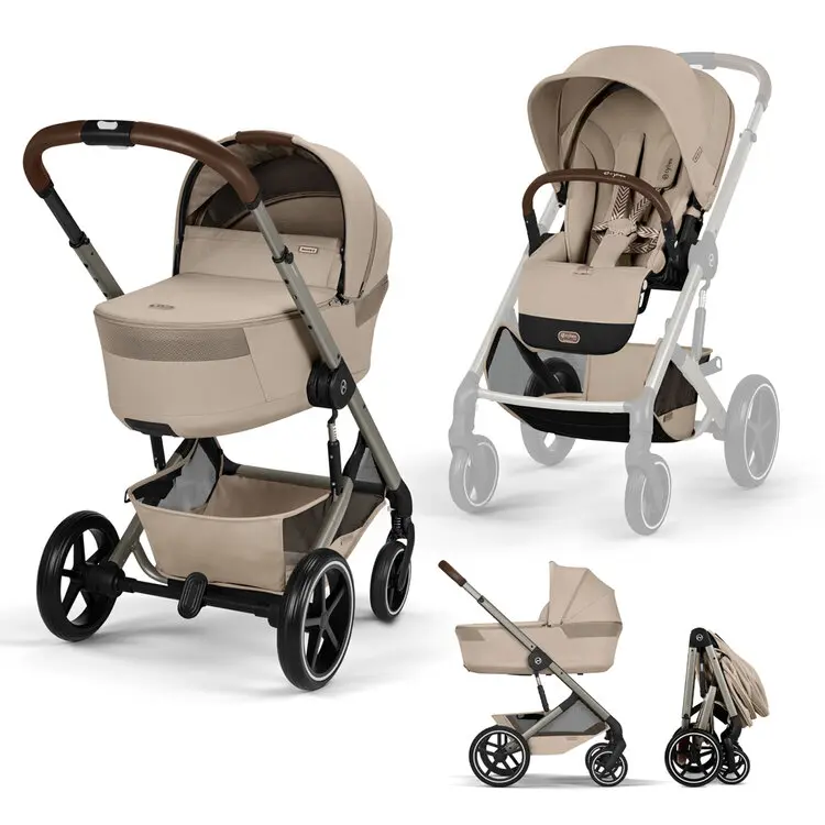 Cybex Balios S Lux + skládací korba 2026 - Almond Beige