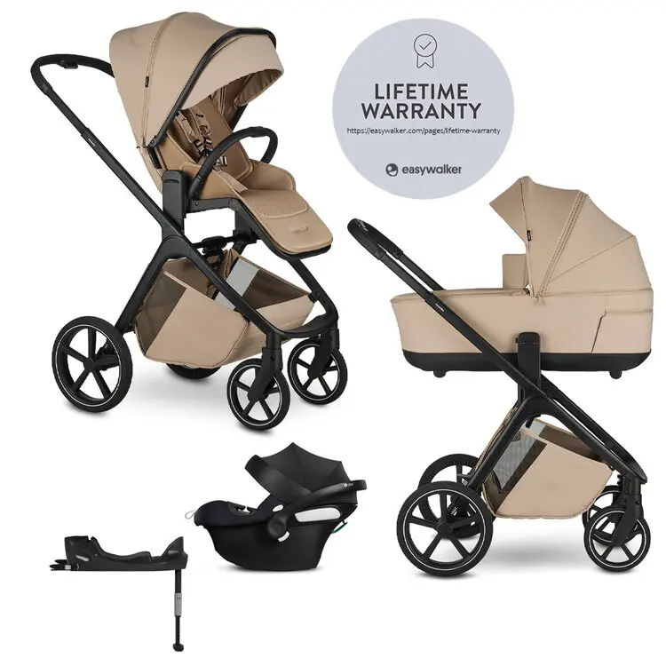 EASYWALKER Kočárek kombinovaný Zoey + CYBEX Aton B2 i-Size + základna - Almond Taupe