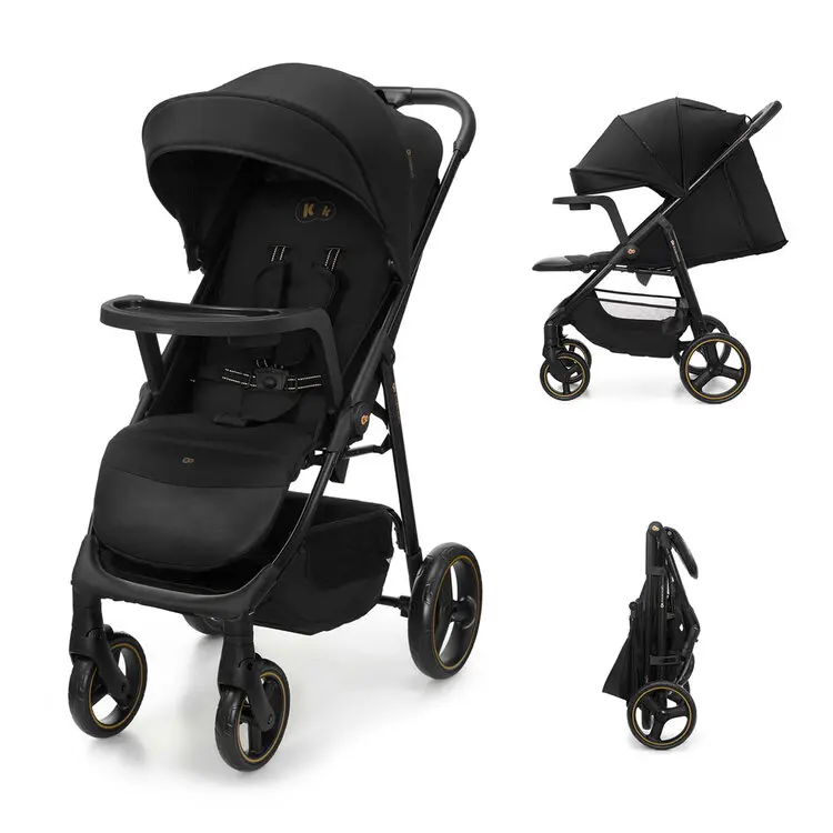 KINDERKRAFT Kočárek sportovní Trig 3 Tray Onyx Black