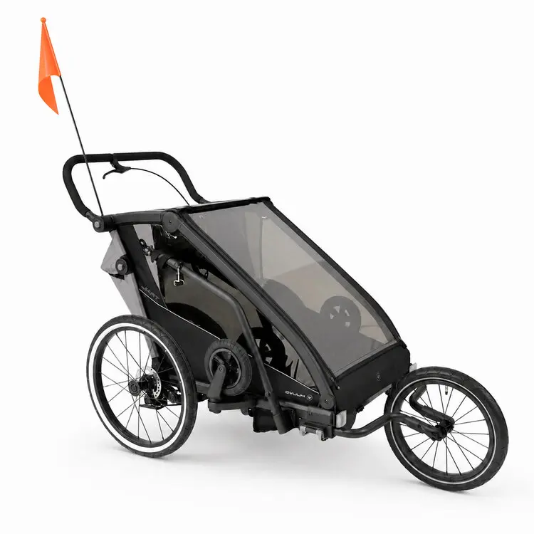 MUUVO Kočárek sportovní, na běhání a za kolo Trail 3v1 Grey