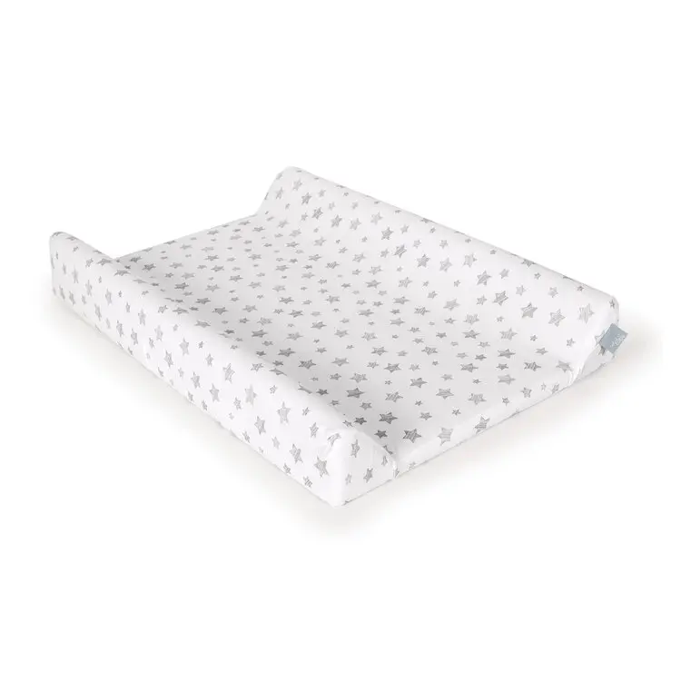 CEBA BABY Potah na přebalovací podložku 50x70-80 cm 2 ks Light Grey+Grey Stars