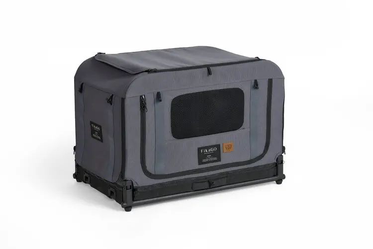 FIKAGO Skládací kennel přepravka Queen S Grey