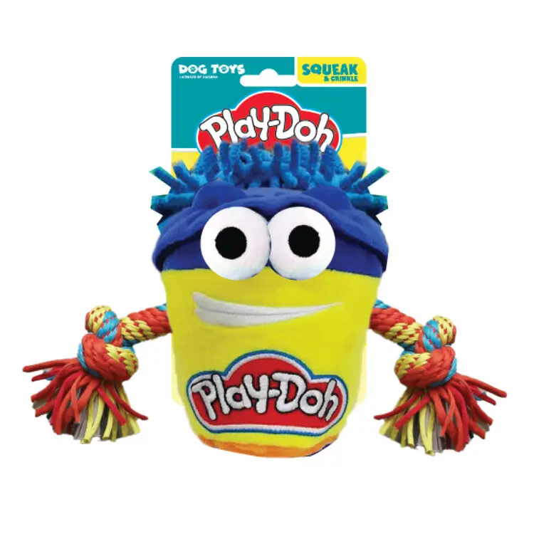 HASBRO Hračka pro psy s lanem na přetahování Play Doh Do Doh 18cm