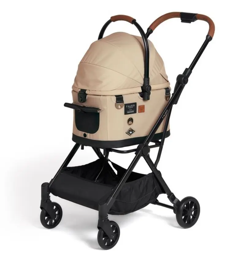 FIKAGO Kočárek pro kočky / psy Flytta Plus Hygge Beige