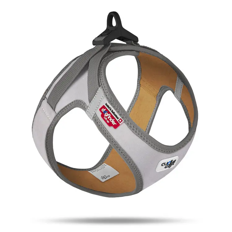 CURLI Postroj pro psy Glow Reflective Gray XL, 12-18 kg