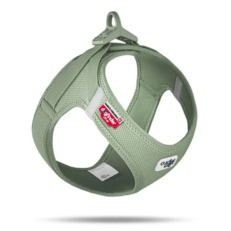CURLI Postroj pro psy se sponou Air-Mesh Olive 2XS, 2-4 kg