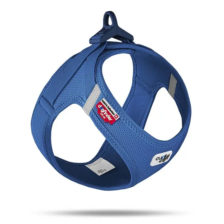 CURLI Postroj pro psy se sponou Air-Mesh Blue