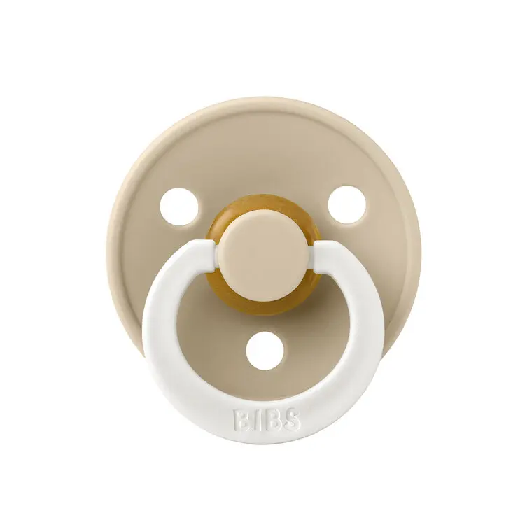 BIBS Dudlík z přírodního kaučuku noční Colour 1ks, velikost 3 - Vanilla