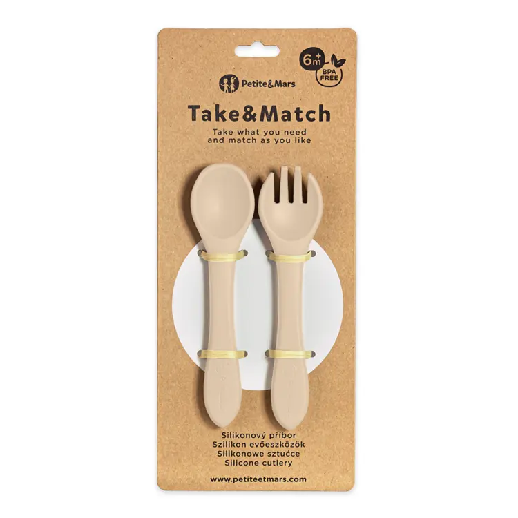 PETITE&MARS Příbor silikonový Take&Match