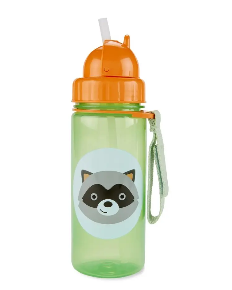 SKIP HOP Zoo Hrnek se slámkou PP bez PVC a BPA Mýval 12m+